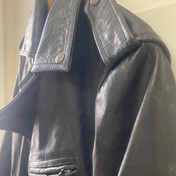 ALLSAINTS “RAID” Leather Jacket (Men’s) - Picture 7 of 13